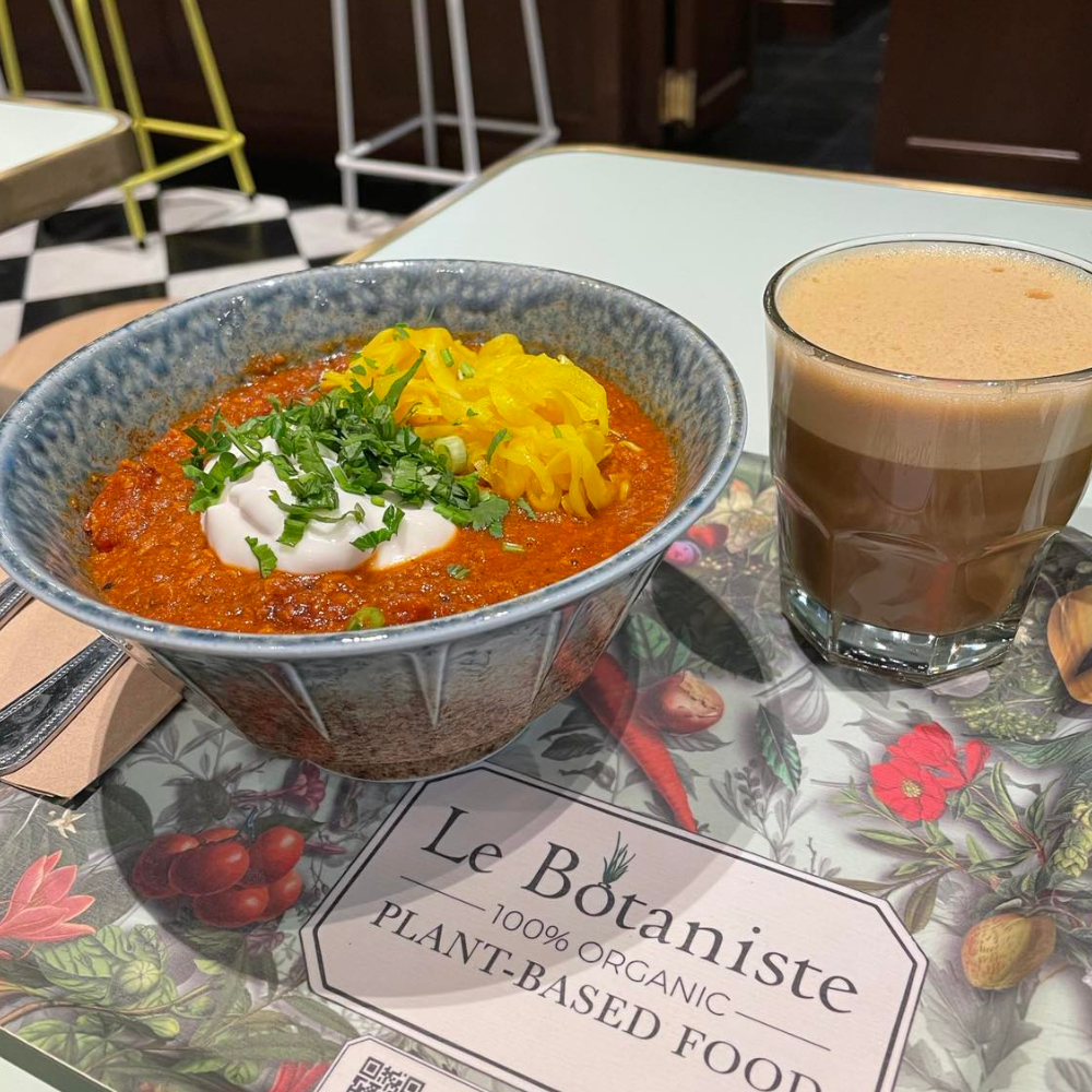 Mushroom coffee at Le Botaniste, New York.